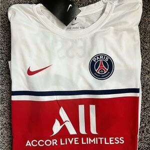Lionel Messi Nike Dri-FIT PSG Name Number Fan T-Shirt Size L